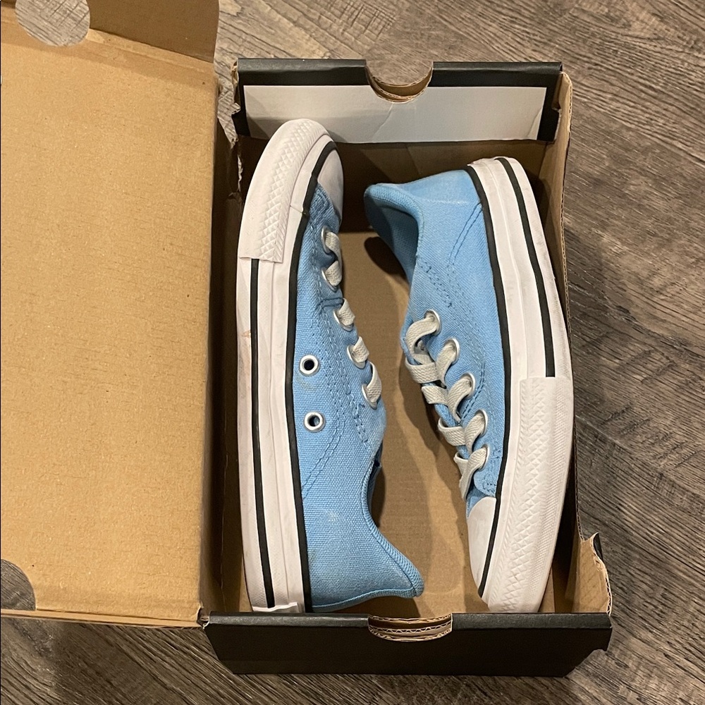 Converse Kids Light Blue Sneakers - Picture 6 of 8